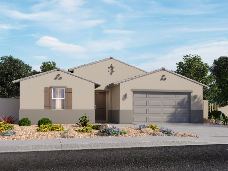 Front exterior of a home in the Naranja Trails community, located in Oro Valley, AZ (Image 9).