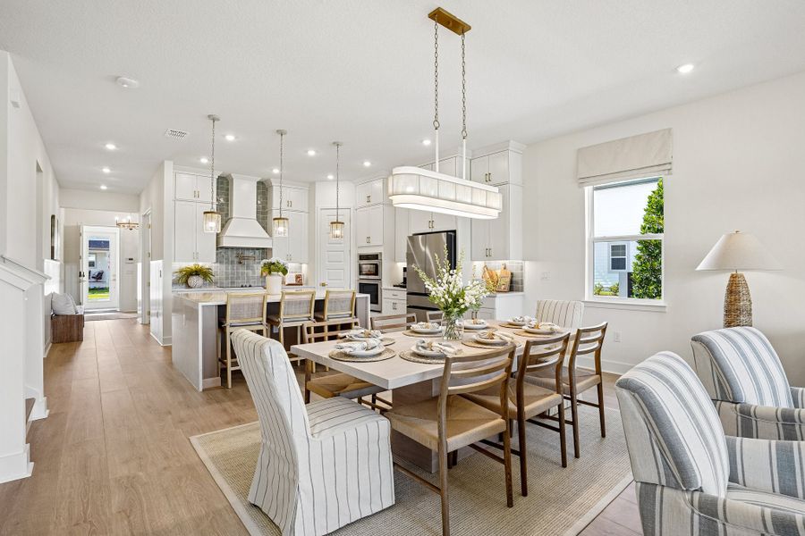Furnished interior in a model home at Northlake at Ovation in Winter Garden (Image 12).