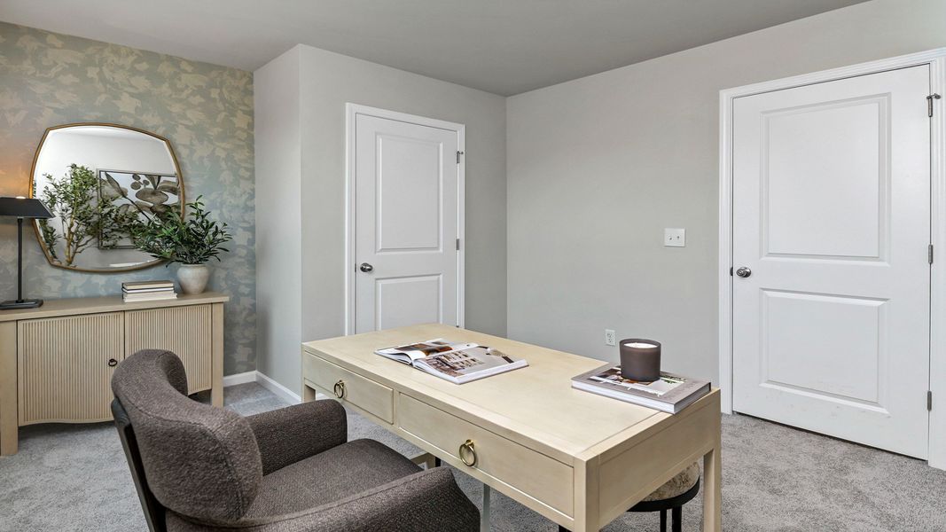 Furnished interior in a model home at Ferry Grove in Lexington (Image 27).