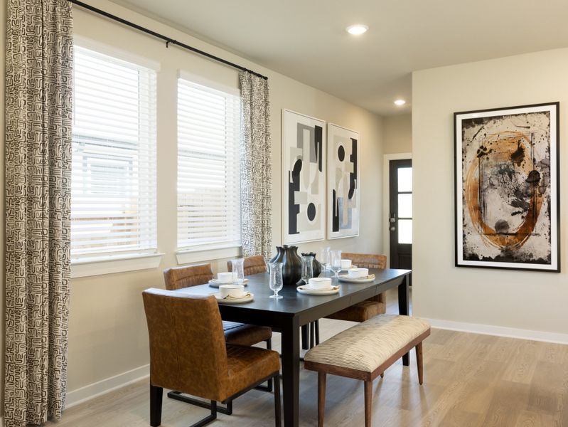 Furnished interior in a model home at Landing Meadows - Traditional Series in New Caney (Image 6).