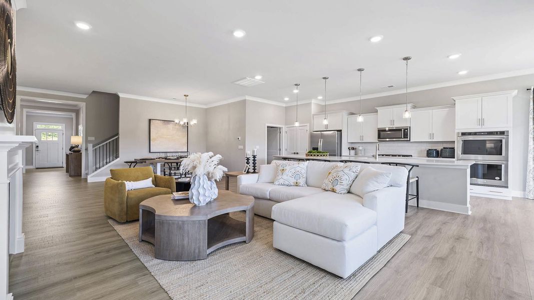 Furnished interior in a model home at Whitehawk Meadows in Travelers Rest (Image 11).