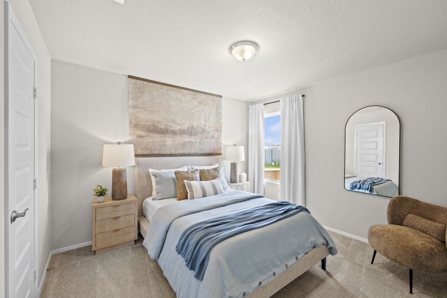 Furnished interior in a model home at Azalea in Pattison (Image 28). Furnished interior in a model home at Azalea in Pattison (Image 28).