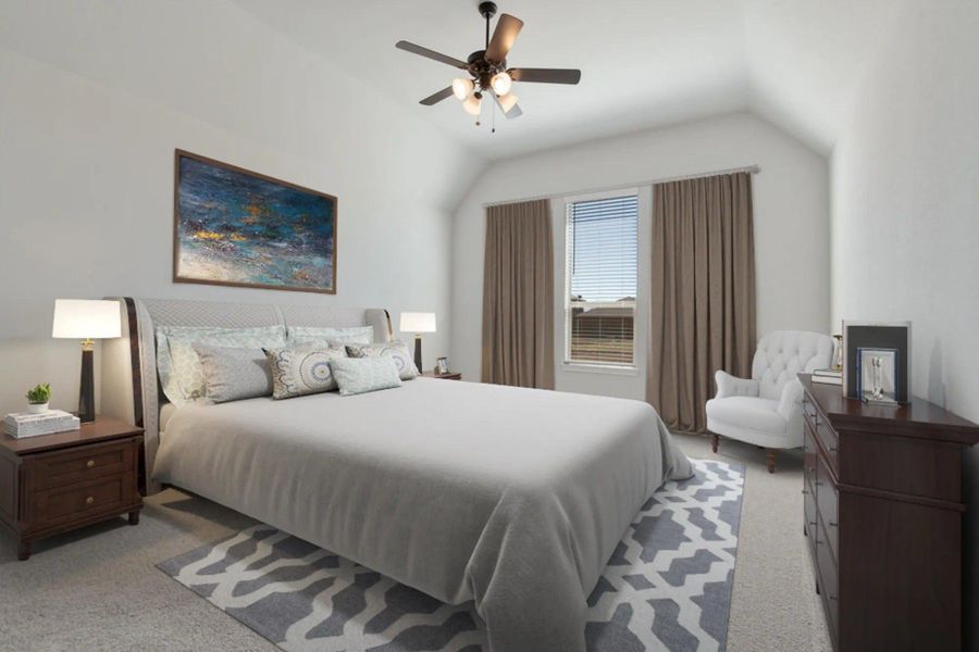 Furnished interior in a model home at Mockingbird Hills in Joshua (Image 4).