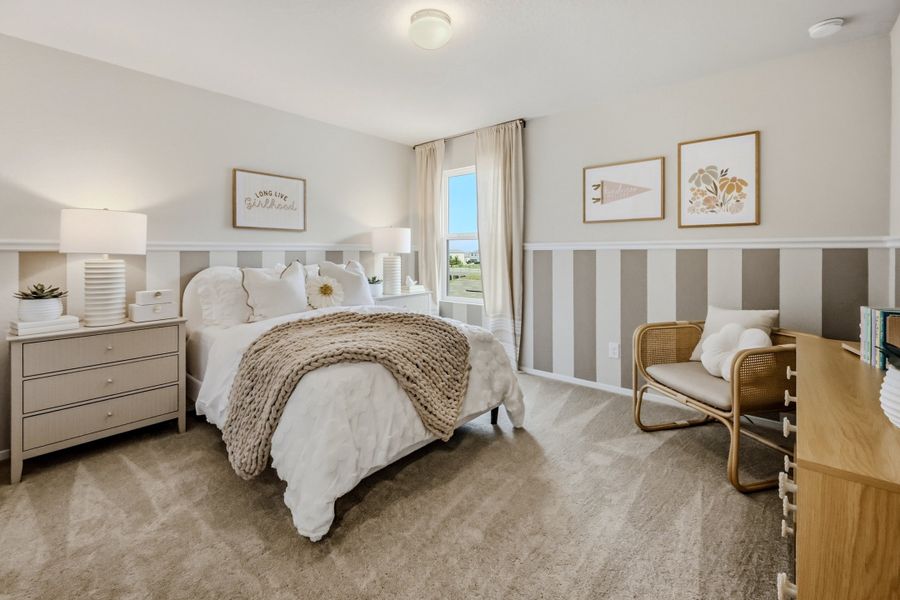 Furnished interior in a model home at Applewhite Meadows in San Antonio (Image 10).