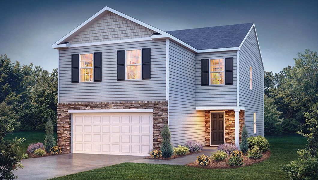 Front exterior of a home in the Brookside Farms - The Meadows community, located in Greer, SC (Image 10).