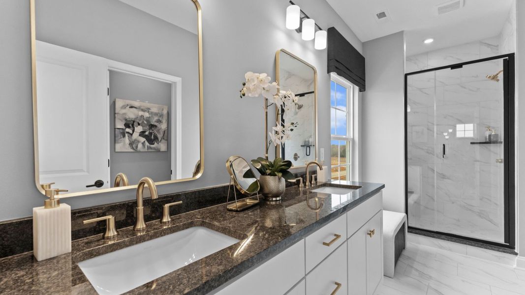 Furnished interior in a model home at Miller Farm Single Family Homes in Pineville (Image 47). Furnished interior in a model home at Miller Farm Single Family Homes in Pineville (Image 47).