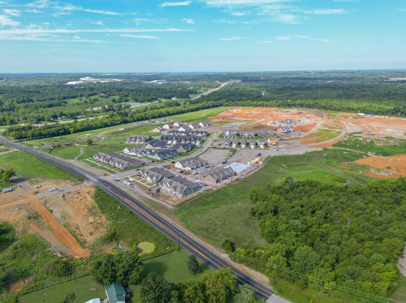 Aerial view of the The Preserve at Belle Pointe community in Lebanon, TN, showing layout and nearby surroundings (Image 13).