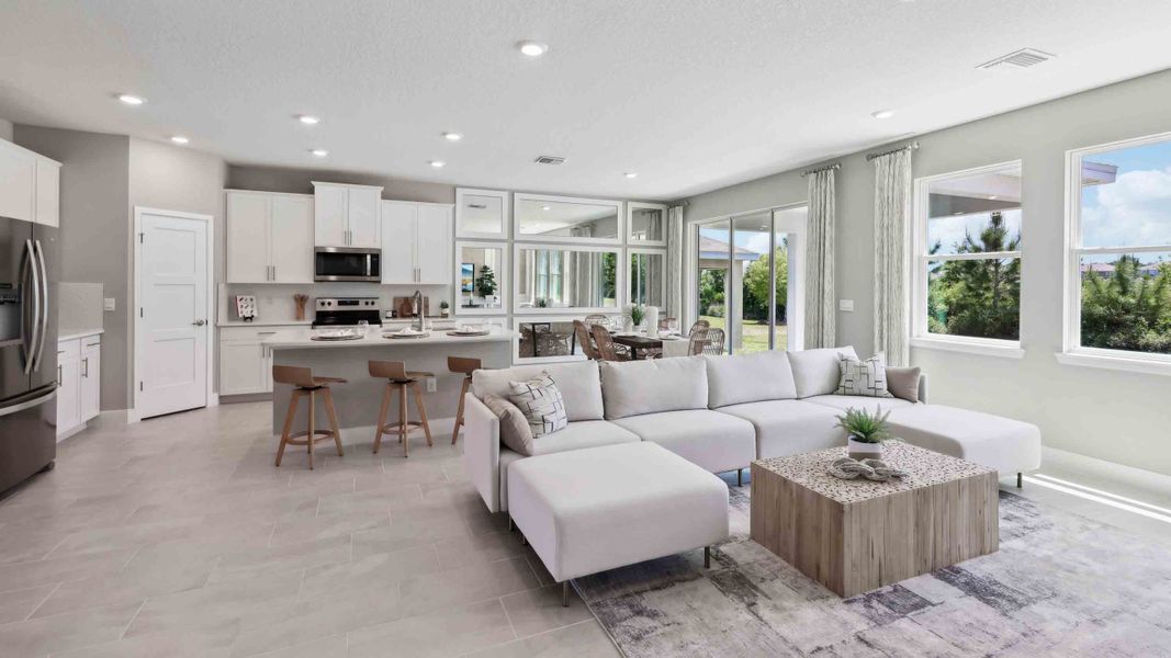 Furnished interior in a model home at Ridge at Heath Brook in Ocala (Image 26). Furnished interior in a model home at Ridge at Heath Brook in Ocala (Image 26).