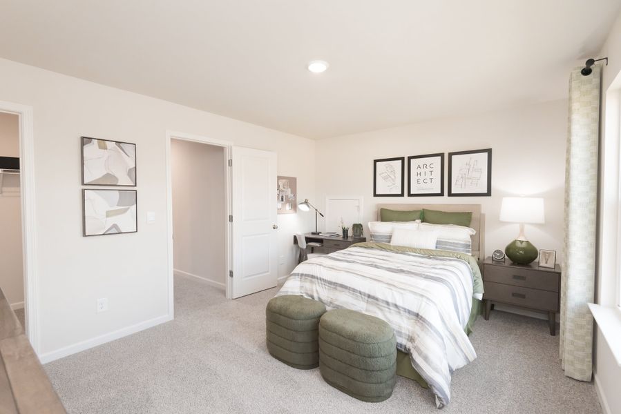 The Northbrook floorplan features three secondary bedrooms.