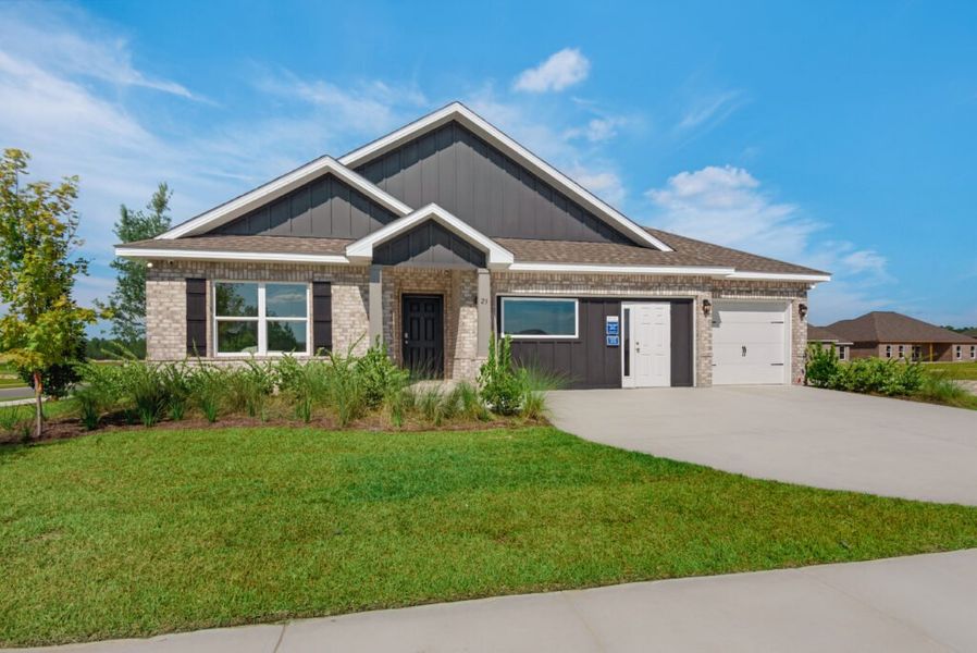 Front exterior of a home in the Natureview community, located in Freeport, FL (Image 3). Front exterior of a home in the Natureview community, located in Freeport, FL (Image 3).