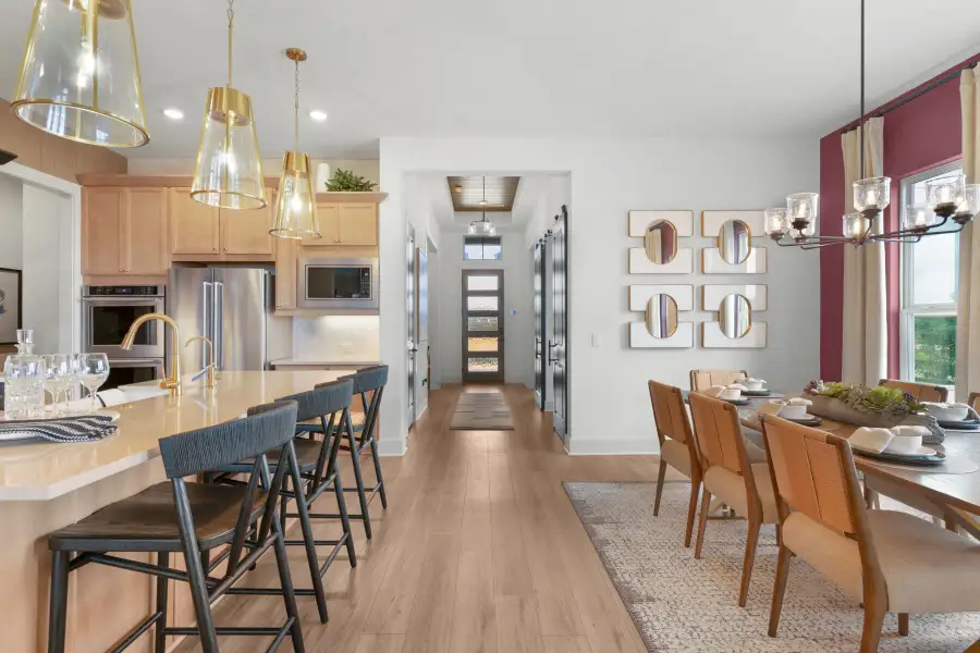 Furnished interior in a model home at Davis Ranch in San Antonio (Image 2).