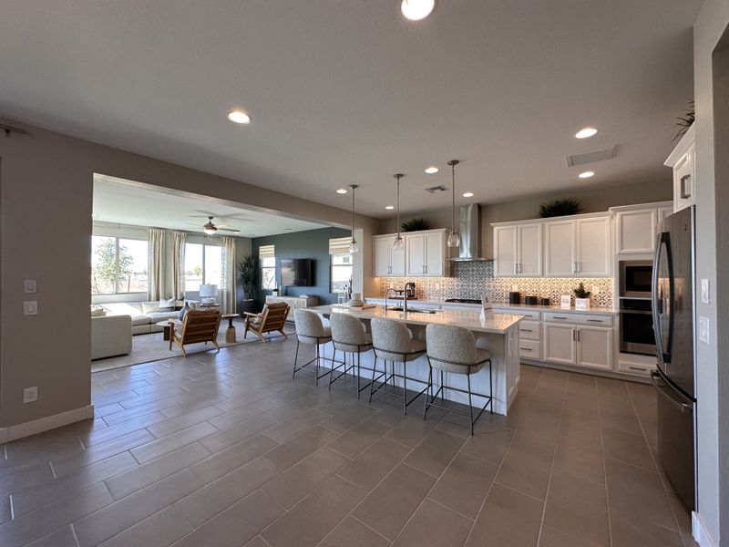 Furnished interior in a model home at Paradisi Encore Collection in Surprise (Image 16).