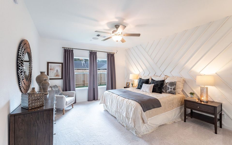 Furnished interior in a model home at Infinity Square in Kyle (Image 7).