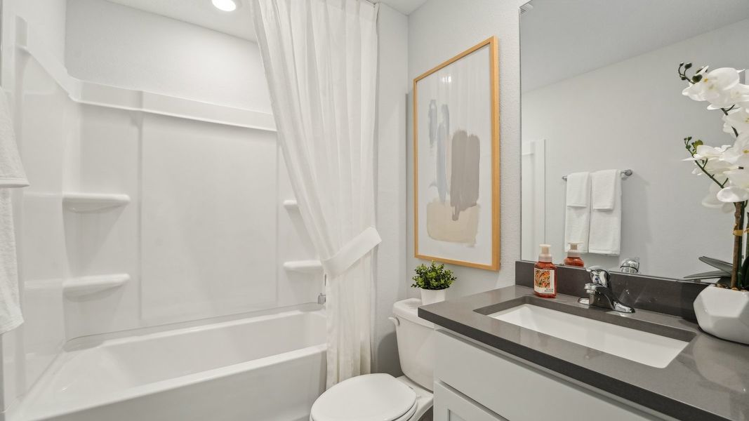 Furnished interior in a model home at Holloway Landing in Plant City (Image 25).