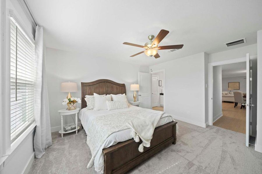 Furnished interior in a model home at Enclave at Cypress in Cypress (Image 20).