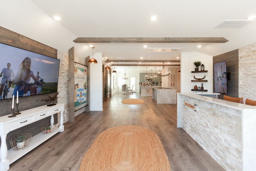 Furnished interior in a model home at Creekhaven in Arcola (Image 6).