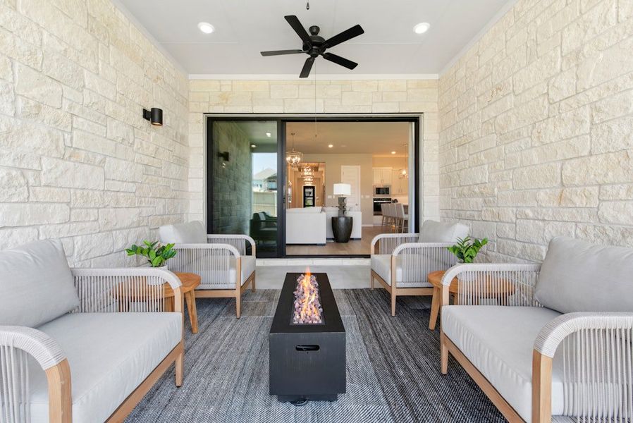 Furnished interior in a model home at The Colony in Bastrop (Image 29). Furnished interior in a model home at The Colony in Bastrop (Image 29).