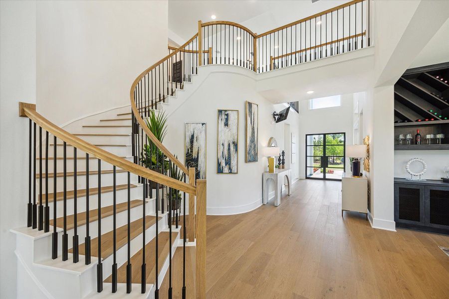 Furnished interior in a model home at Kresston - 65' in Montgomery (Image 20).