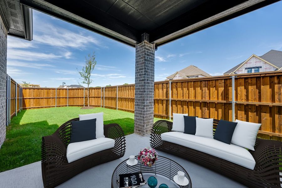 Furnished interior in a model home at The Ranch at Uptown Celina 40s in Celina (Image 58).