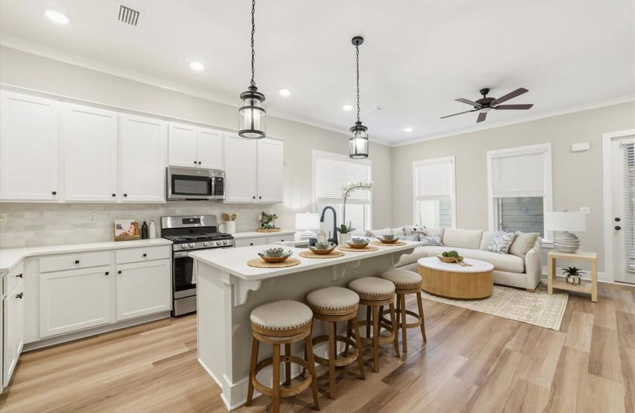 Furnished interior in a model home at The Collection at Four Oaks in Tallahassee (Image 4).