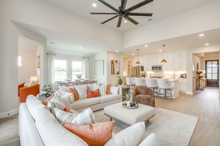 Furnished interior in a model home at Creekside in Royse City (Image 107).