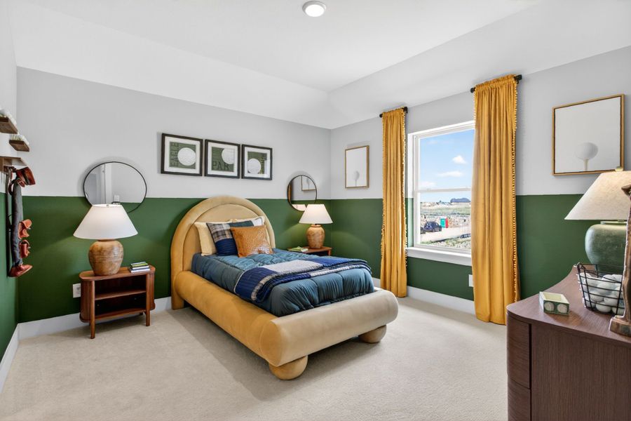 Furnished interior in a model home at Wildflower Ranch in Fort Worth (Image 68).