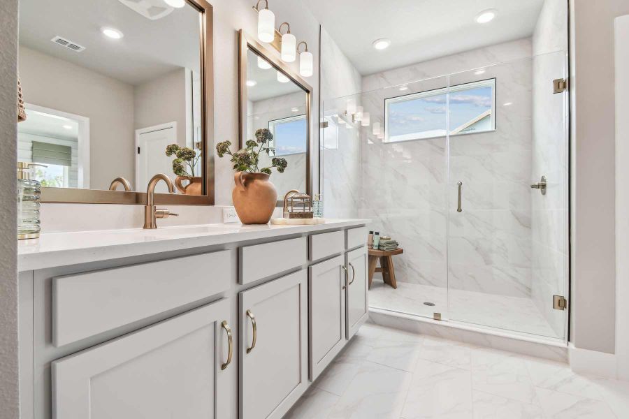 Furnished interior in a model home at North River Ranch – Townhomes in Parrish (Image 10).