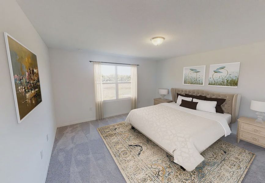 Furnished interior in a model home at Temples Crossing in Davenport (Image 7).