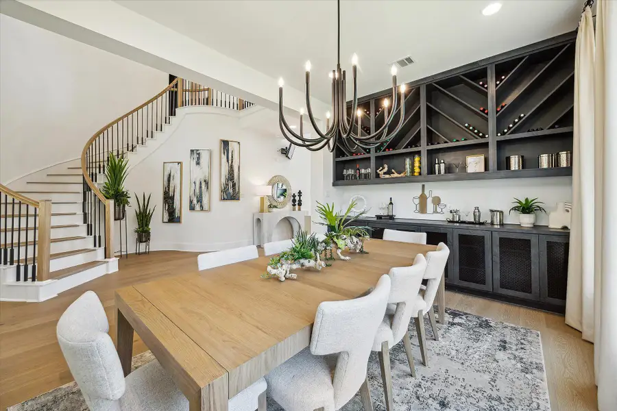 Furnished interior in a model home at Kresston - 65' in Montgomery (Image 7).