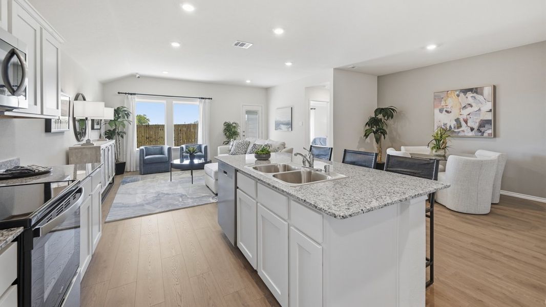 Furnished interior in a model home at Sweetwater Springs in Sherman (Image 7).