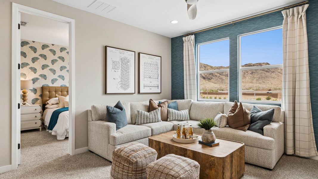 Furnished interior in a model home at Upper Canyon in Phoenix (Image 32).