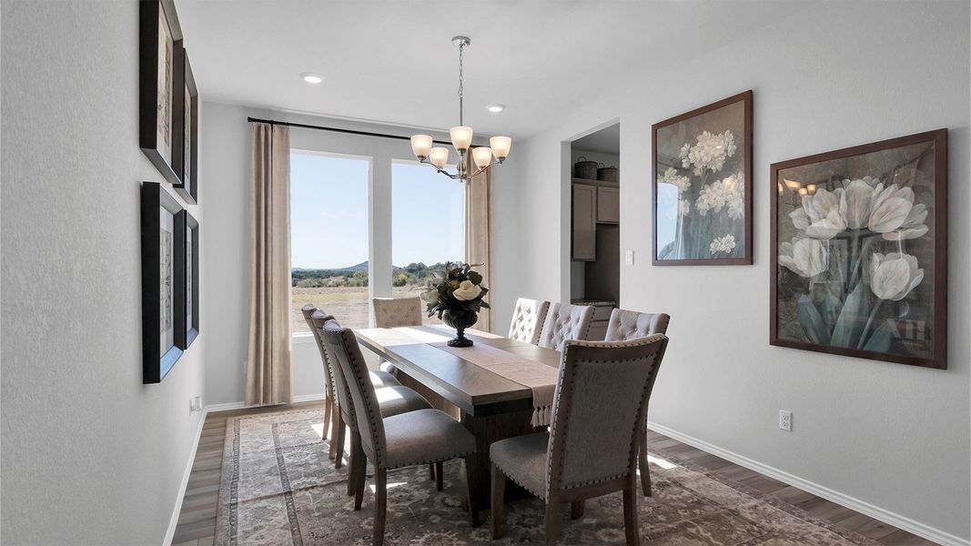 Furnished interior in a model home at Turnbo Ranch in Killeen (Image 12).