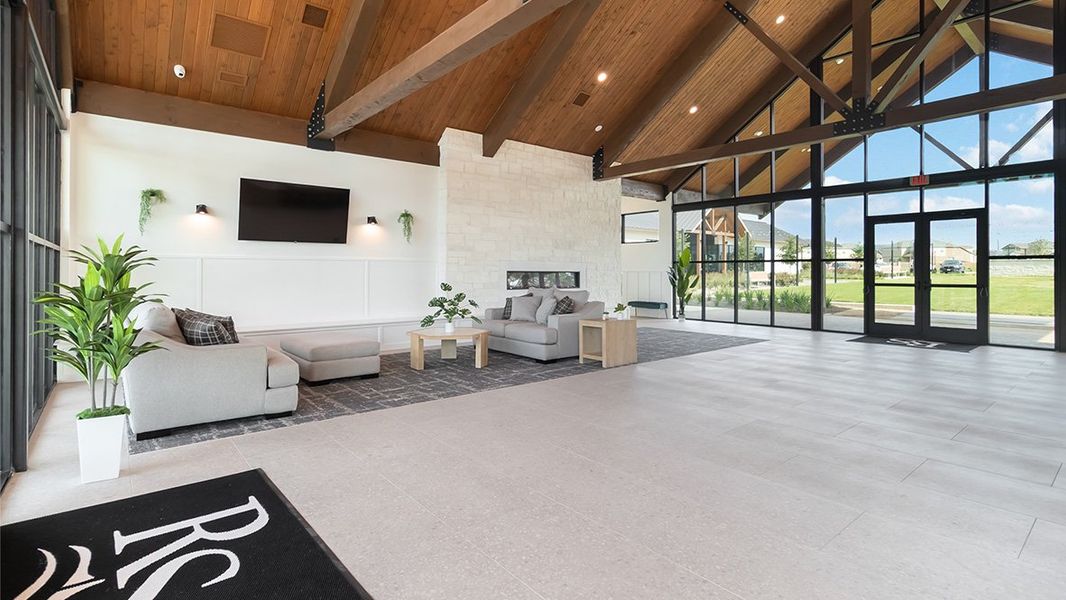 Furnished interior in a model home at Riverstone at Westpointe in San Antonio (Image 7).