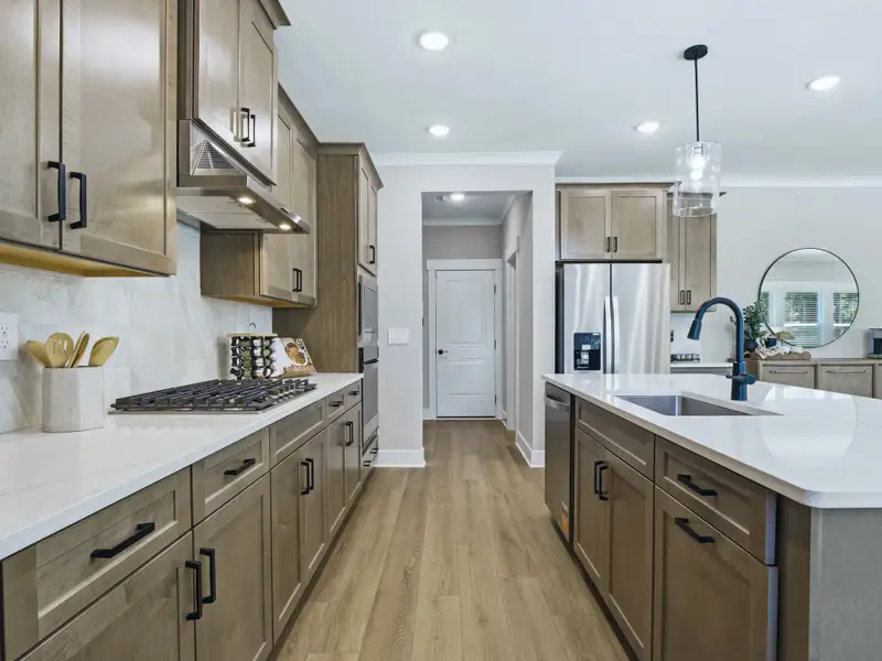 Furnished interior in a model home at Barrow Meadows in Zebulon (Image 3).