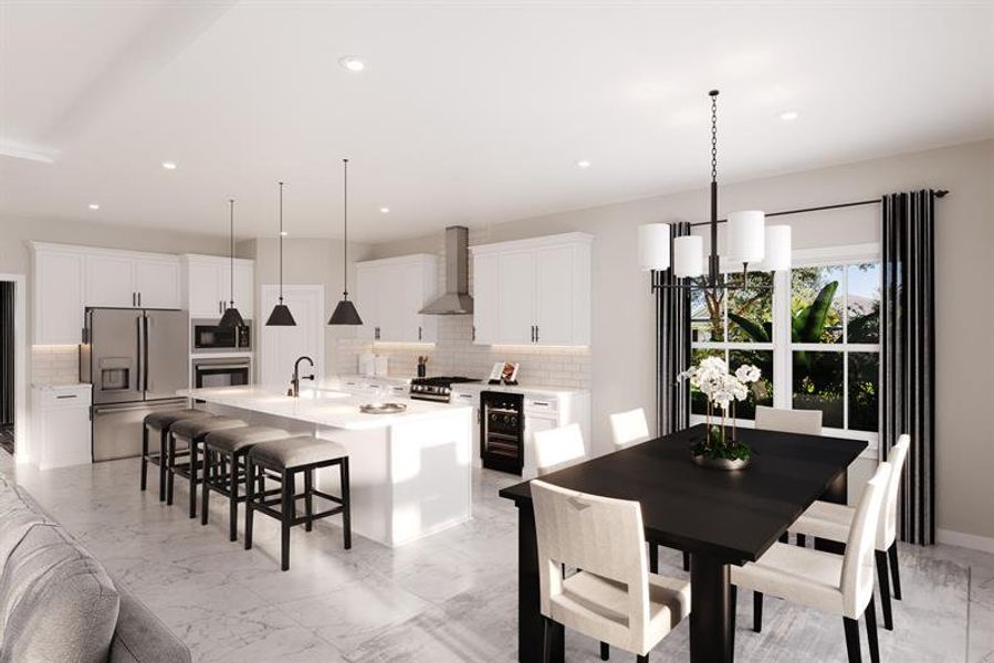 Furnished interior in a model home at Malabar Springs in Palm Bay (Image 3). Furnished interior in a model home at Malabar Springs in Palm Bay (Image 3).