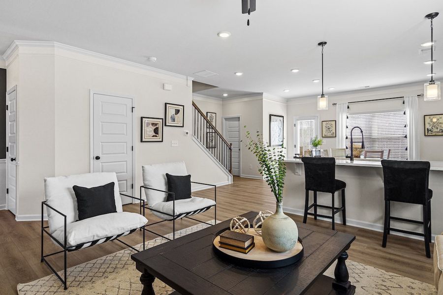 Furnished interior in a model home at Glendale Towns in Conyers (Image 42). Furnished interior in a model home at Glendale Towns in Conyers (Image 42).