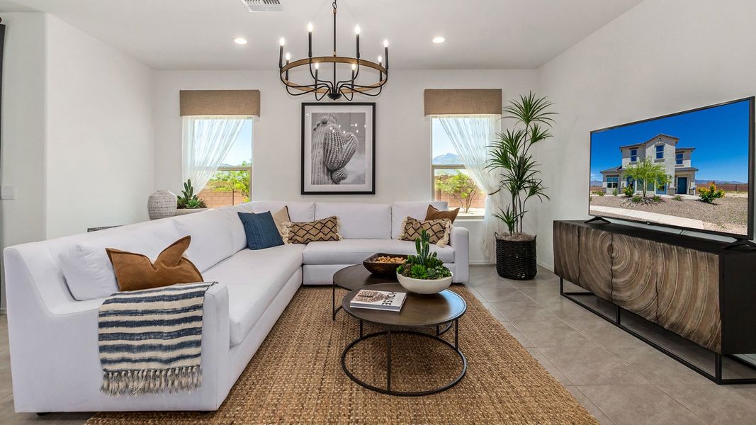 Furnished interior in a model home at Hanson Ridge in Vail (Image 6).