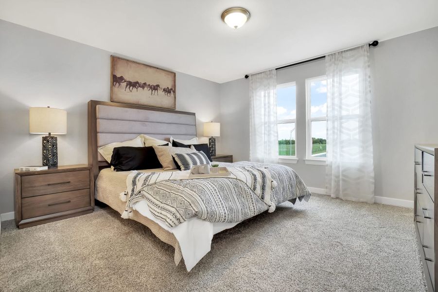 Furnished interior in a model home at Blue Ridge Ranch in San Antonio (Image 22).