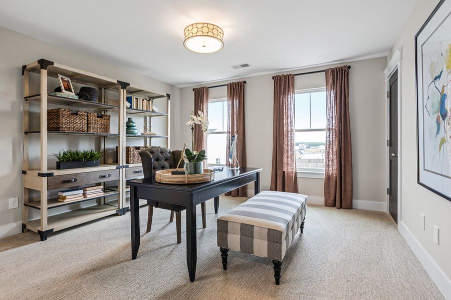 Furnished interior in a model home at Harrington in Greenville (Image 15). Furnished interior in a model home at Harrington in Greenville (Image 15).