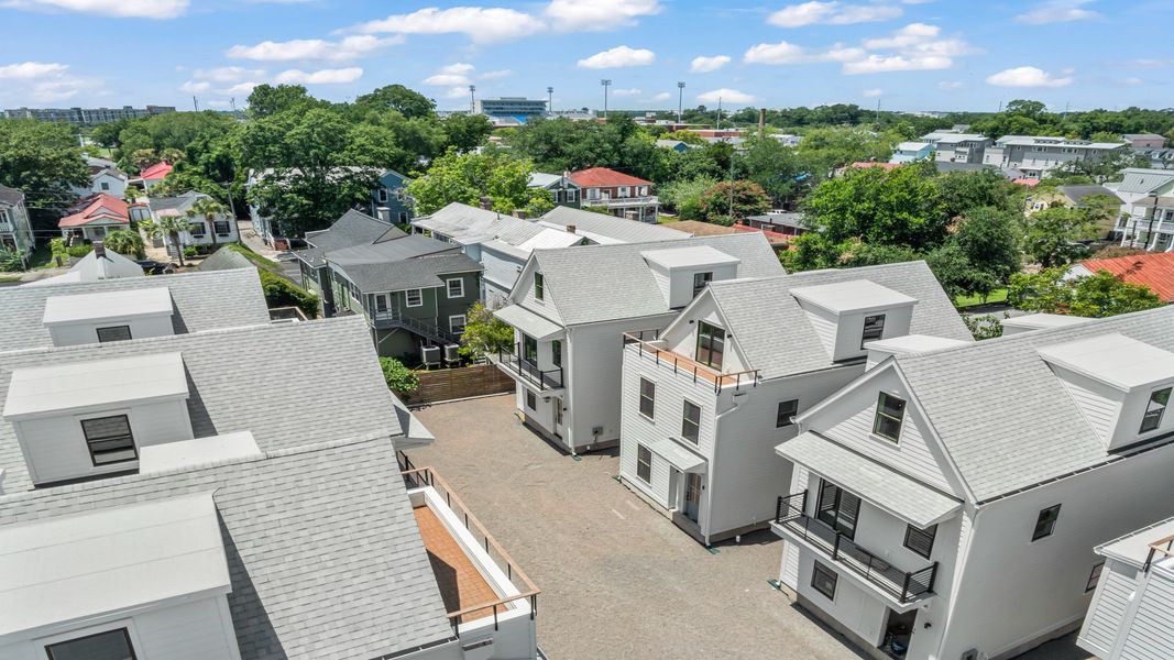 Furnished interior in a model home at Grants Court in Charleston (Image 18).