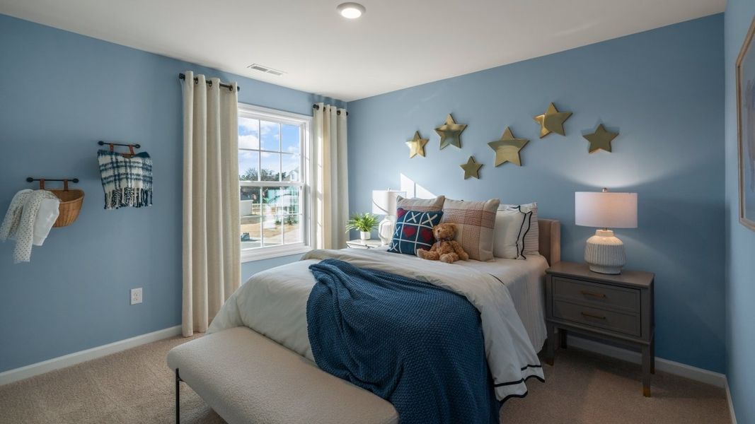 Furnished interior in a model home at The Estates at Edinborough in Gibsonville (Image 22).