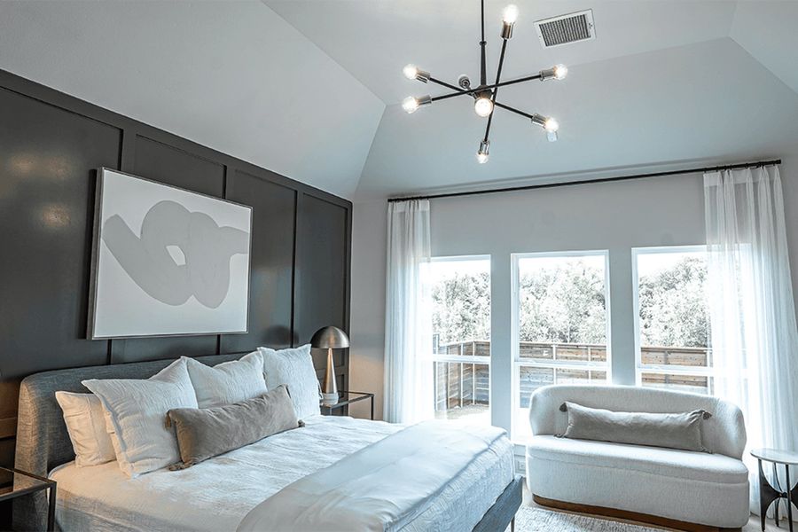 Furnished interior in a model home at Solterra in Mesquite (Image 18).