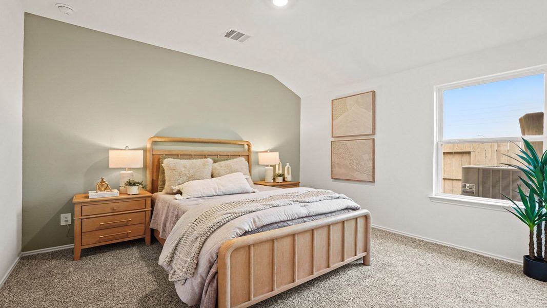 Furnished interior in a model home at Newport Pointe in Crosby (Image 32).