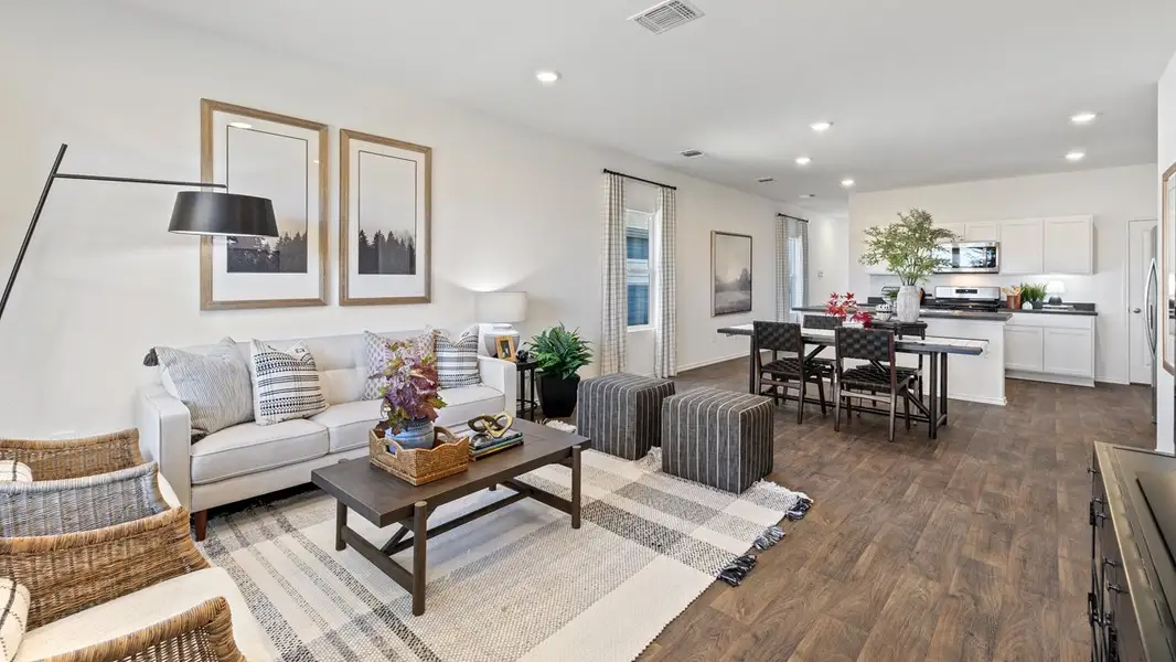 Furnished interior in a model home at The Reserve at Spiritas Ranch in Little Elm (Image 4).