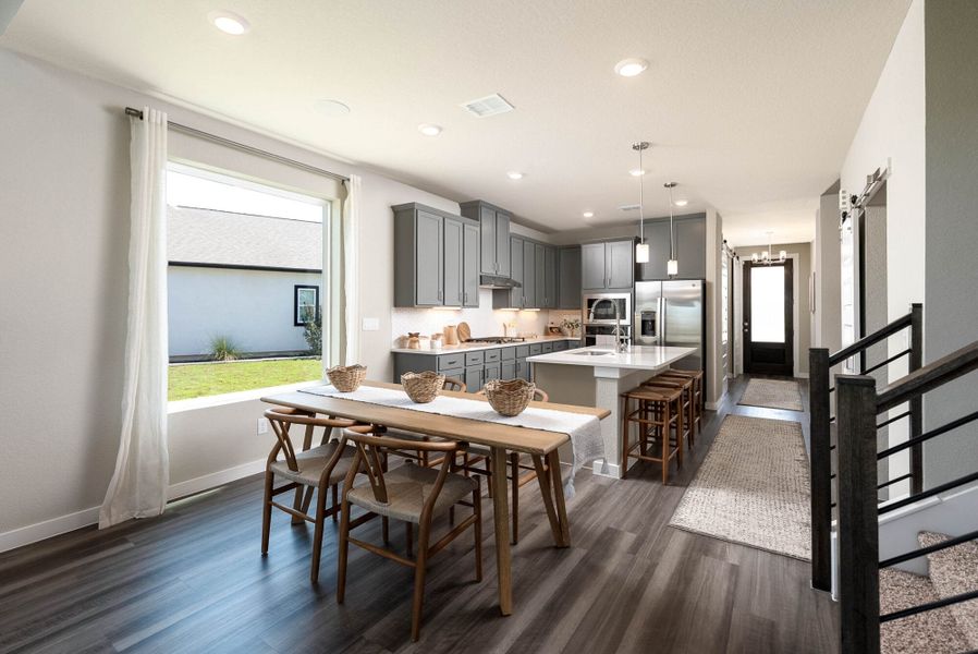 Furnished interior in a model home at August Fields in New Braunfels (Image 18). Furnished interior in a model home at August Fields in New Braunfels (Image 18).