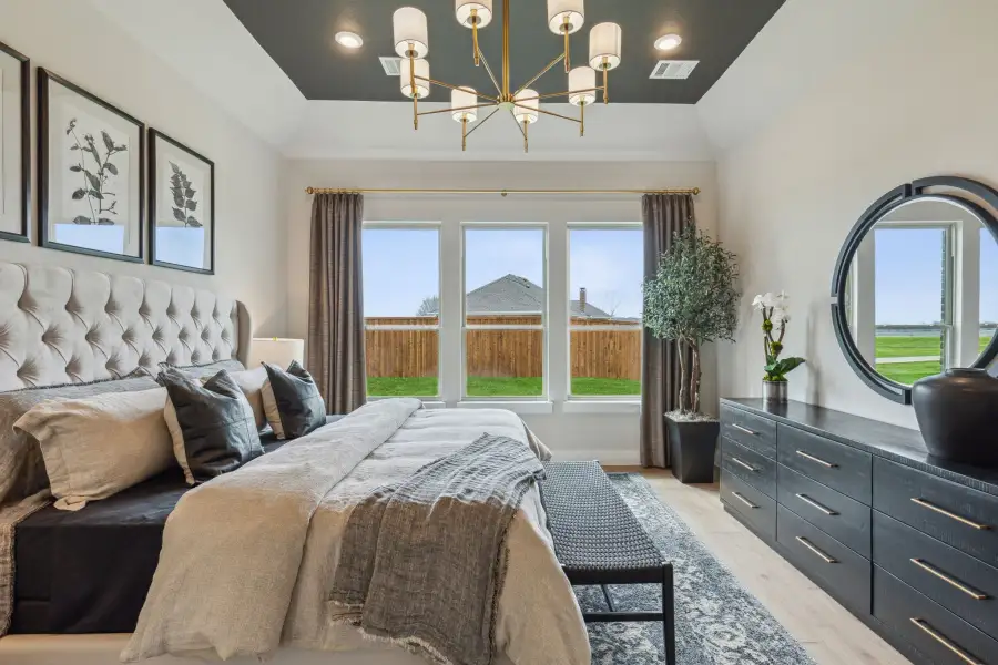 Furnished interior in a model home at Ellis Ranch Manors in Waxahachie (Image 8).