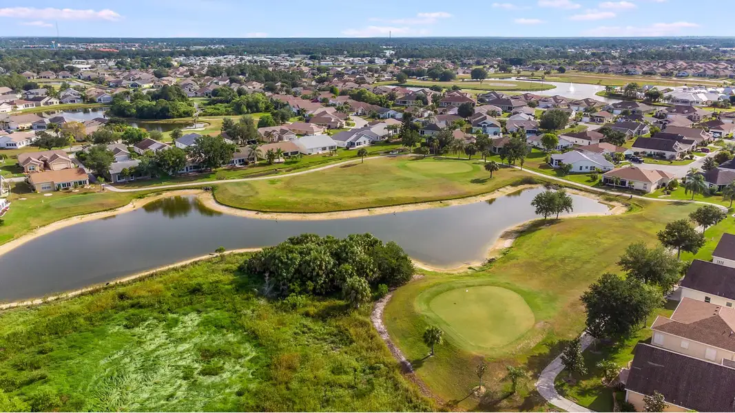 Aerial view of the Kings Gate community in Punta Gorda, FL, showing layout and nearby surroundings (Image 6).