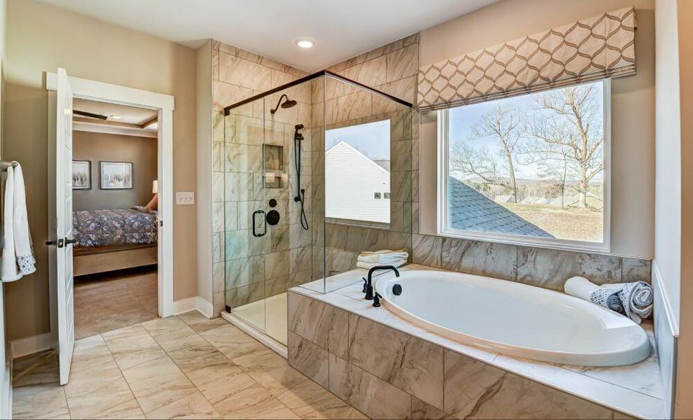 Furnished interior in a model home at Hancock Farms in Aiken (Image 10). Furnished interior in a model home at Hancock Farms in Aiken (Image 10).