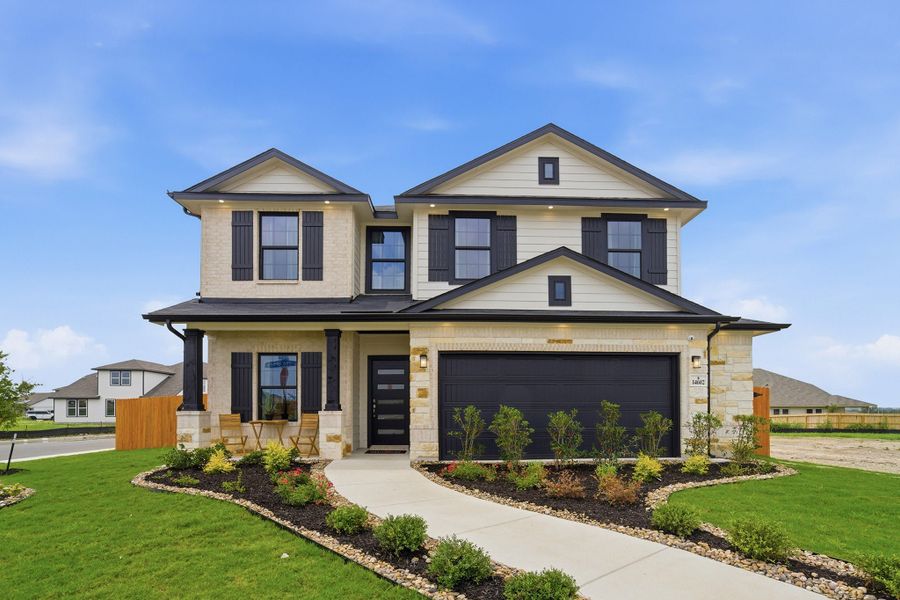 Front exterior of a home in the Morgan Meadows community, located in San Antonio, TX (Image 1). Front exterior of a home in the Morgan Meadows community, located in San Antonio, TX (Image 1).