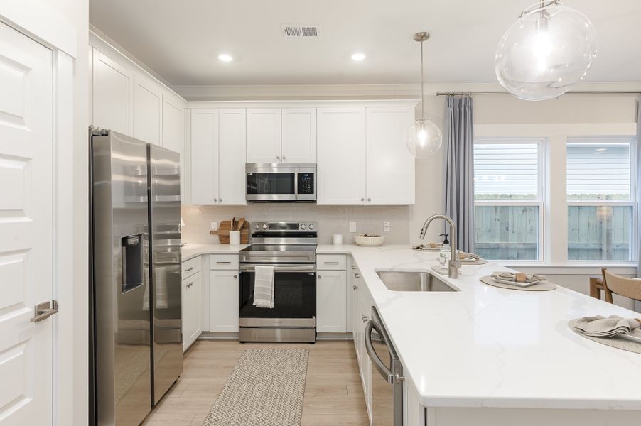 Furnished interior in a model home at Founder's Park in Summerville (Image 13).